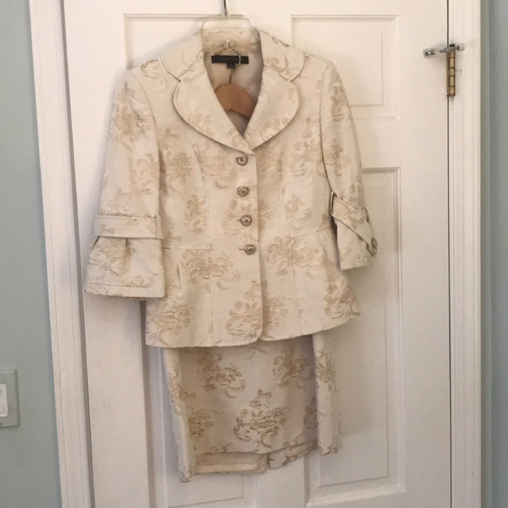 Anne Klein brocade suit